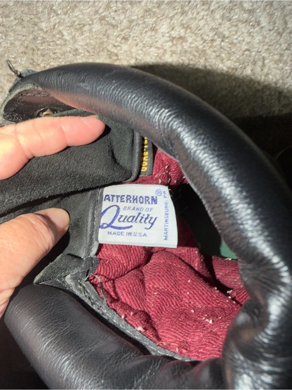 Matterhorn Union Made. Made in USA Tall Leather Work Boots. Dryz IntelliTemp 12